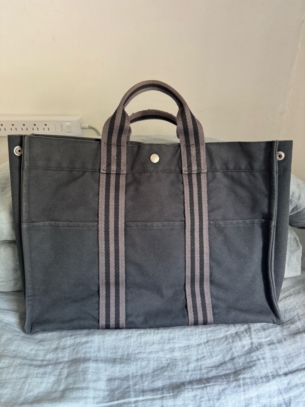 HERMES Hermes Tote Bag Vintage Fourre-Tout very good condition Authentic